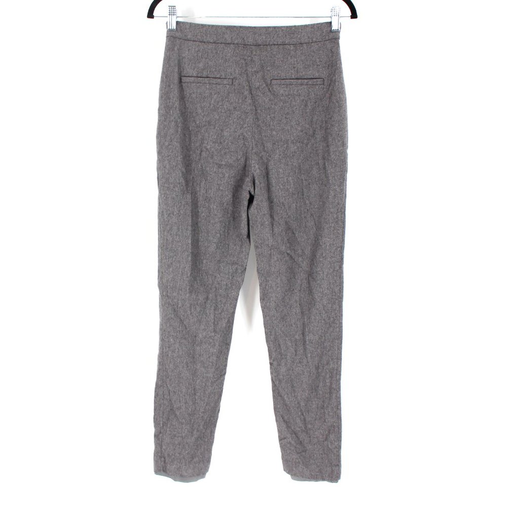 Aritzia Babaton Cohen Grey Wool Cashmere Dress Pants 6 Stretch Straight Leg S - Picture 5 of 8